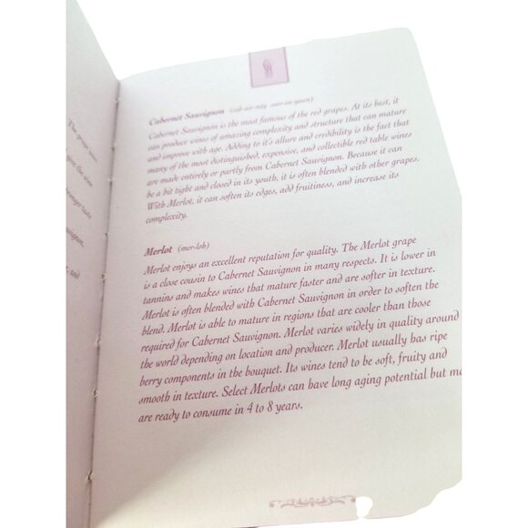 Wine Journal 80 pages Has description of wines and pages to describe what where - Picture 3 of 5